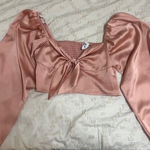 Princess Polly silk crop top